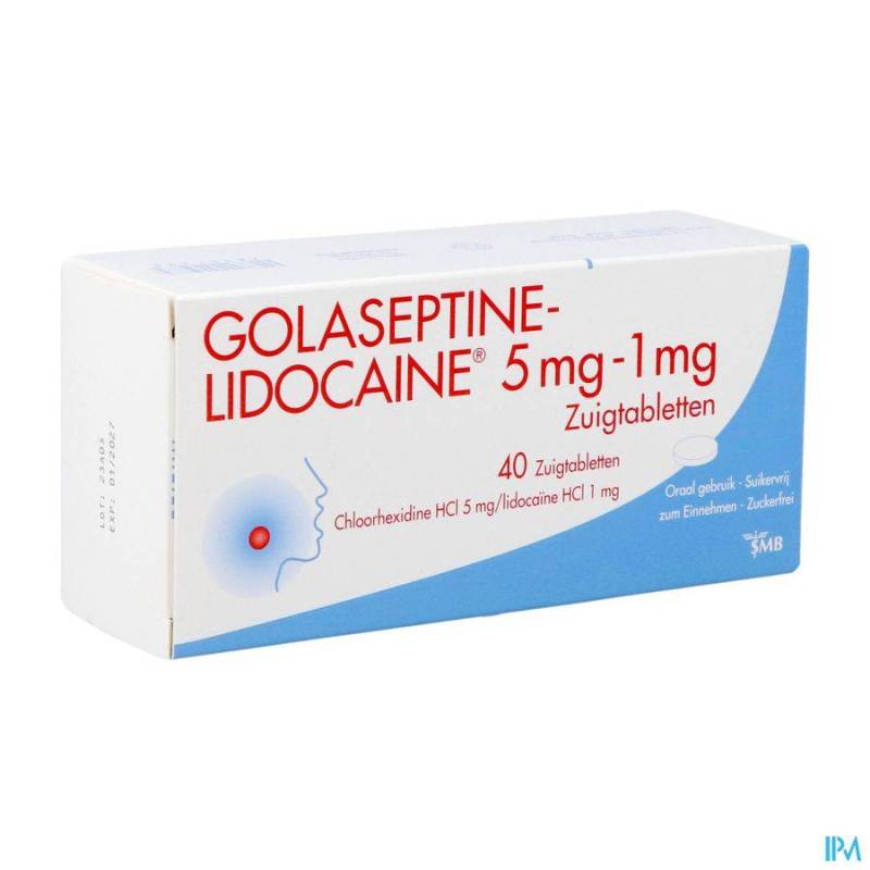 GOLASEPTINE LIDOCAINE COMP A SUCER 40