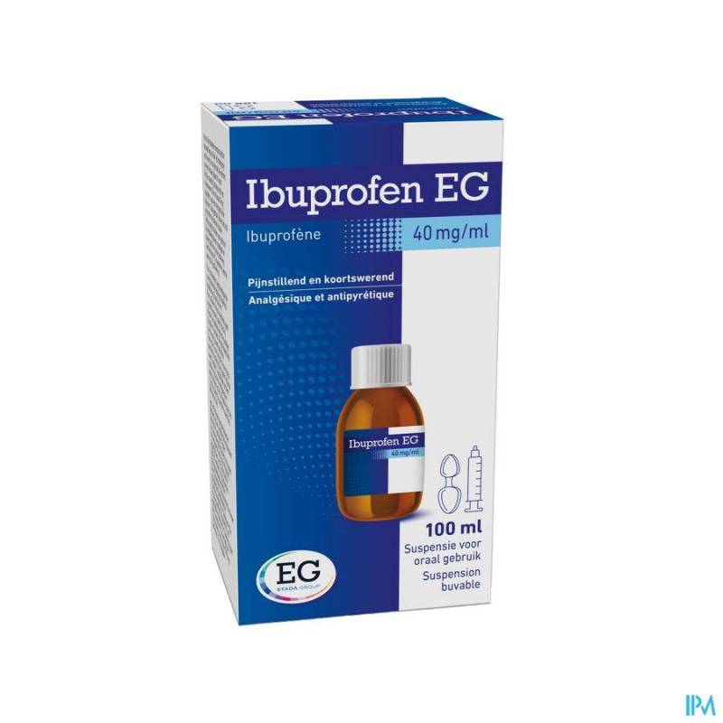 IBUPROFEN EG 40 MG/ML SUSP BUVABLE 100 ML  - Generisch