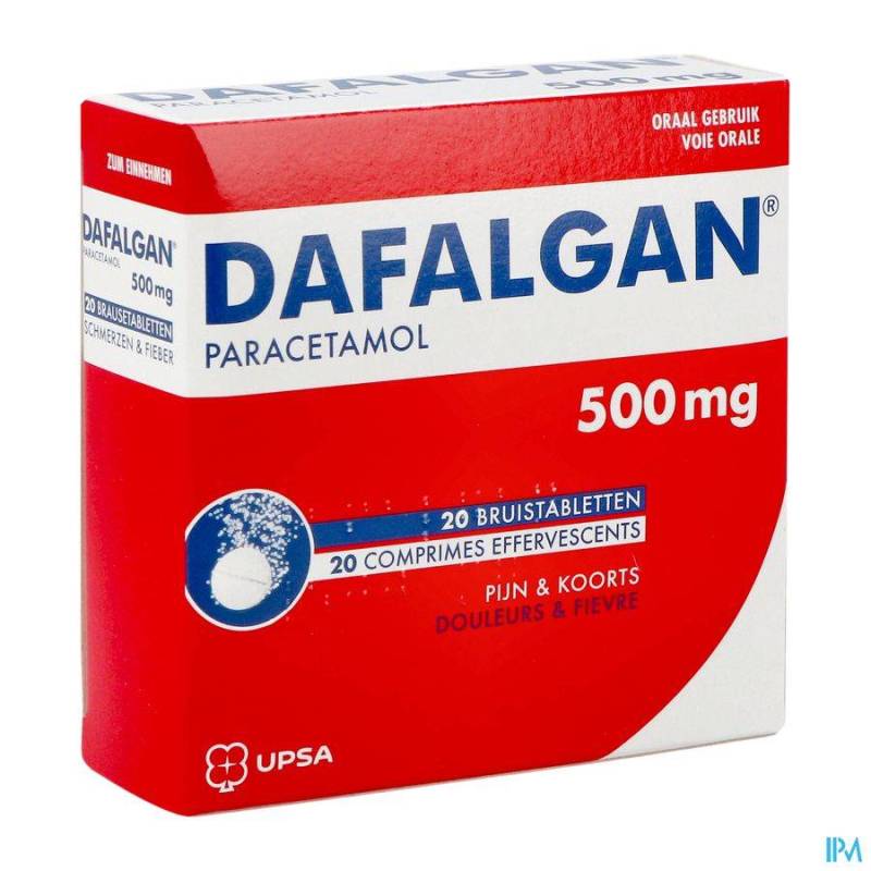 Dafalgan Bruis 500mg Tabl 20