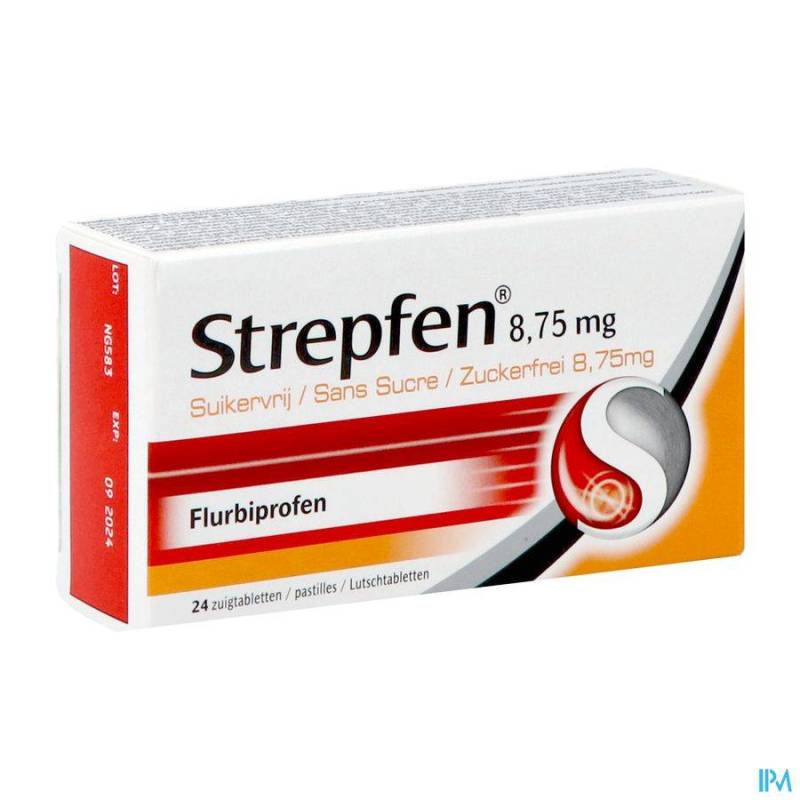 STREPFEN 8,75 MG PASTILLES 24 SANS SUCRE