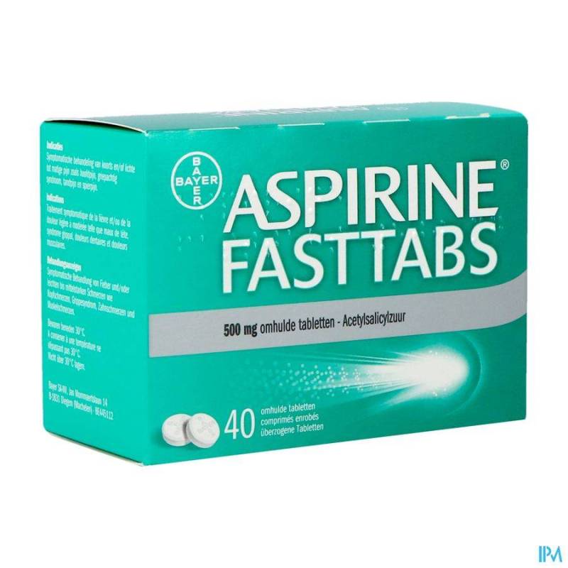 ASPIRINE FASTTABS 500MG COMP PELL 40