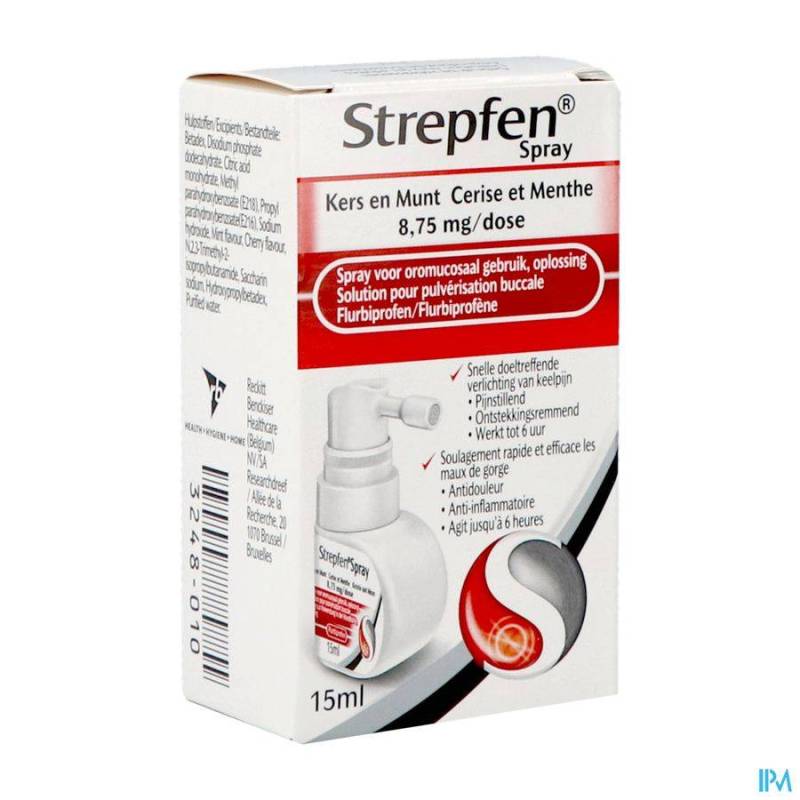 Strepfen 8.75mg Spray Oromucosaal Opl 15ml