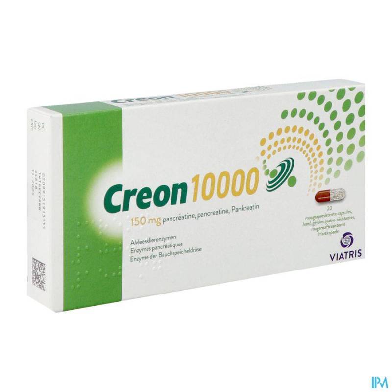 CREON 10000 CAPS GASTRORESIST 20 X 150 MG