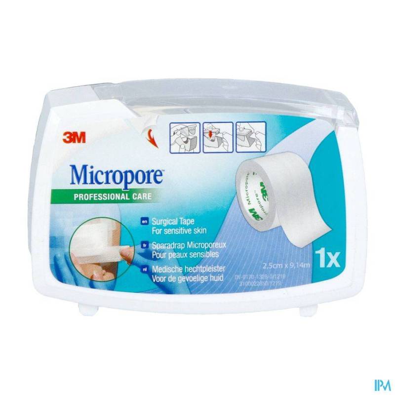 MICROPORE 3M 25,0MMX9,1M NOUV.DEROULEUR 1530P-1D