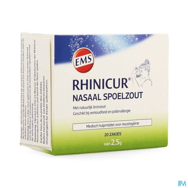 RHINICUR SEL DE RINCAGE NASALE SACHET 20X2,5G