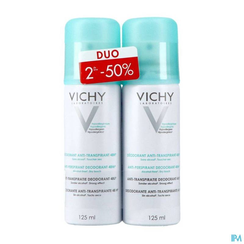 VICHY DEO TRANSP. INTENSE AEROSOL 24H DUO 2X125ML