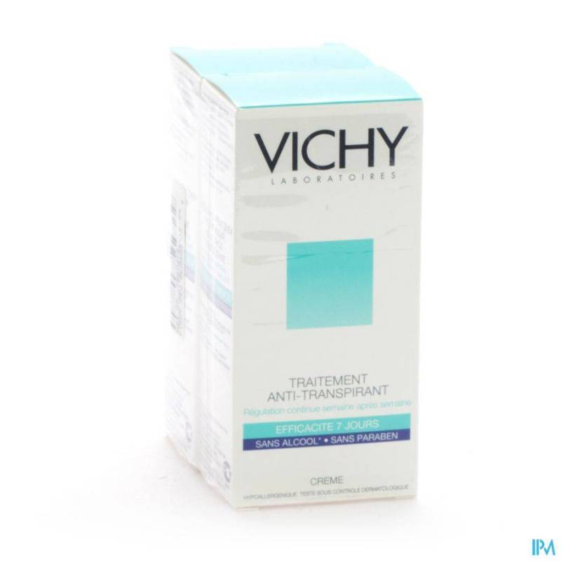 Vichy Deo Intense Transpiratie Crème 7 Dagen Duo 2de -50% 2x30ml