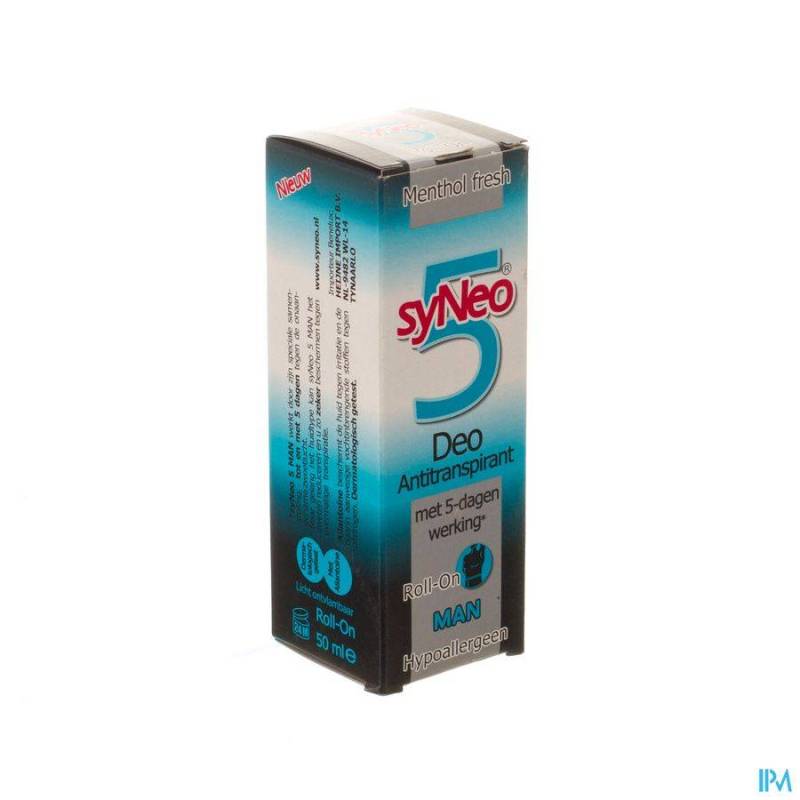 SYNEO 5 HOMME DEO A/TRANSPIRANT ROLL-ON 50ML