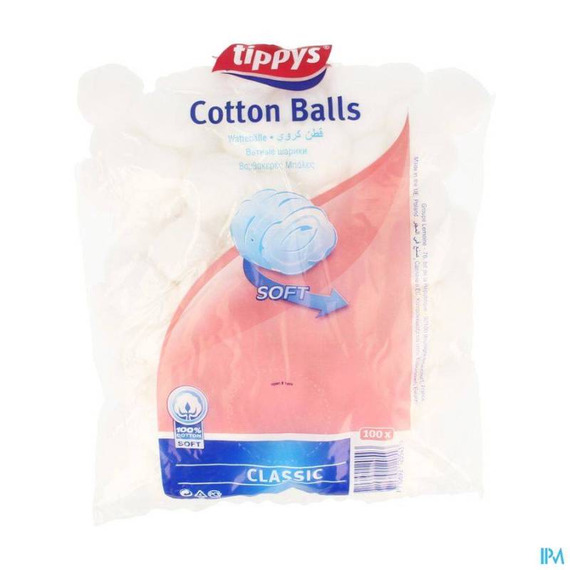 TIPPYS OUATE TAMPONS BLANC 100