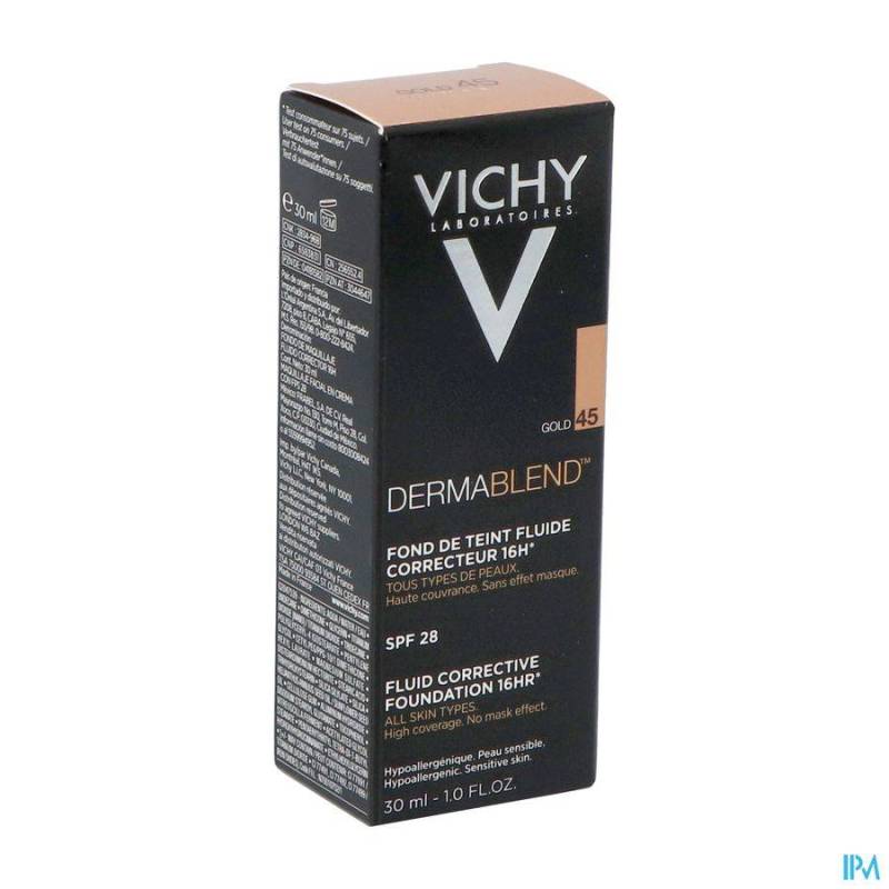 Vichy Fdt Dermablend Fluide 45 Gold 30ml