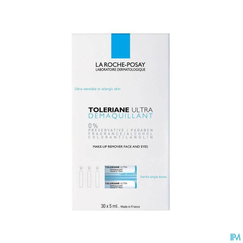 La Roche Posay Toleriane Ultra Reiniging Gelaat/ Ogen 30x5ml Ampullen