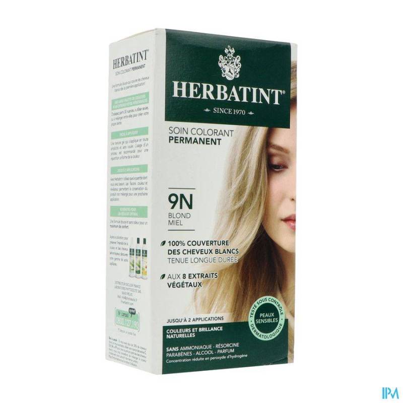 Herbatint 9N Permanente Haarkleuring - Honingblond 150ml