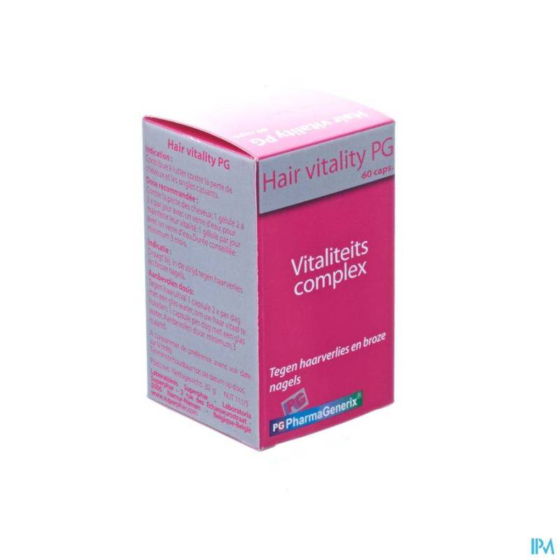 Hair Vitality Pg Pharmagenerix Caps 60