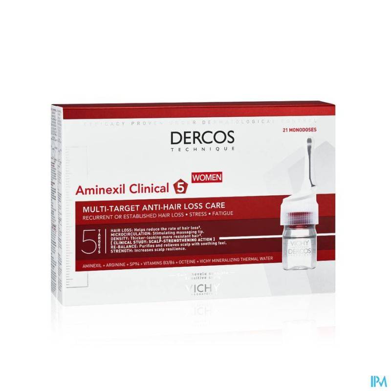 Vichy Dercos Aminexil Clinical 5 Women 21x6ml Ampullen