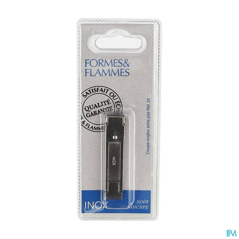 FORMES&FLAMMES 25 COUPE ONGLES INOX PLAT