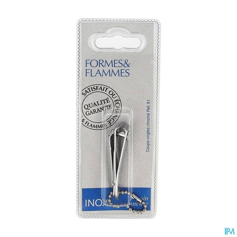 FORMES&FLAMMES 61 COUPE ONGLES DE POCHE + CHAINE