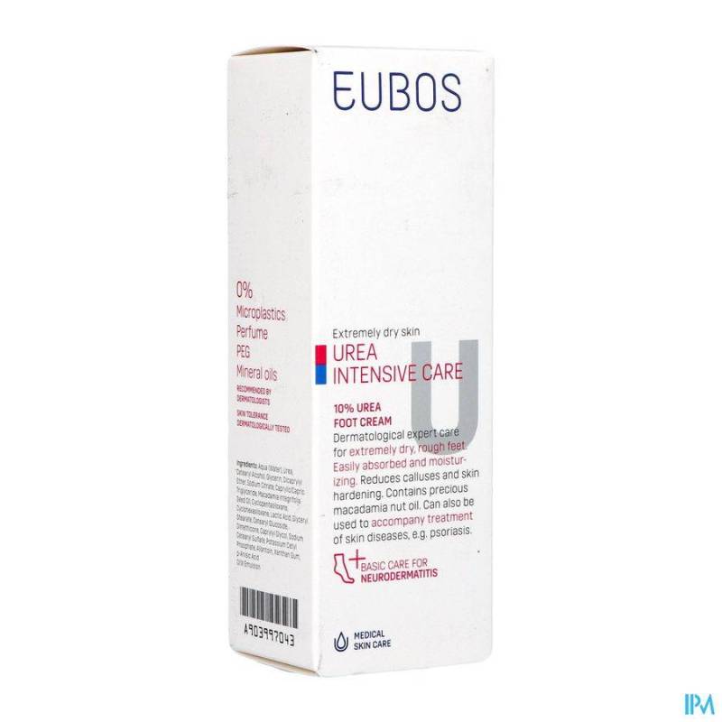 Eubos Urea 10% Voetcreme Zeer Droge Huid 100ml