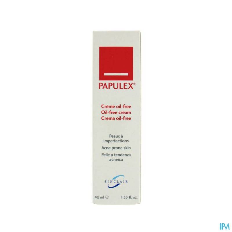 Papulex Creme Oil Free Acnehuid Tb40ml Verv2356954