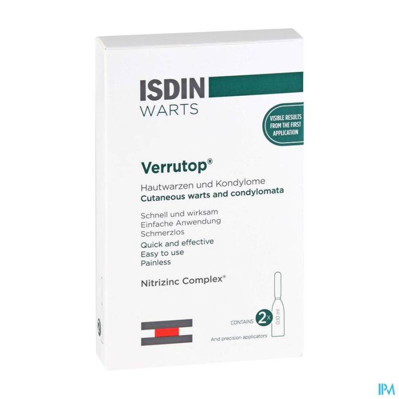 Isdin Verrutop Warts Oplossing Amp 4x0,1ml