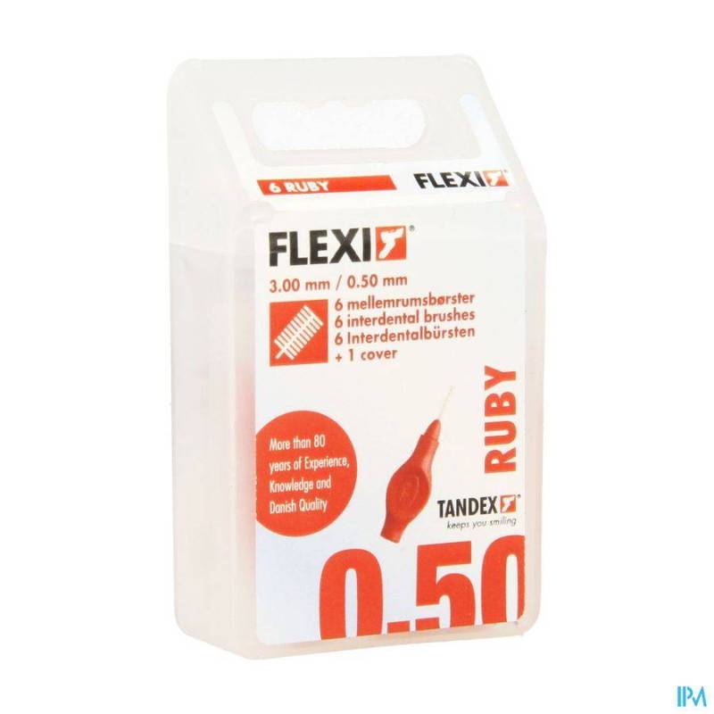 FLEXI RED BROSSETTE SUPER FINE INTERDENTAIRE 6