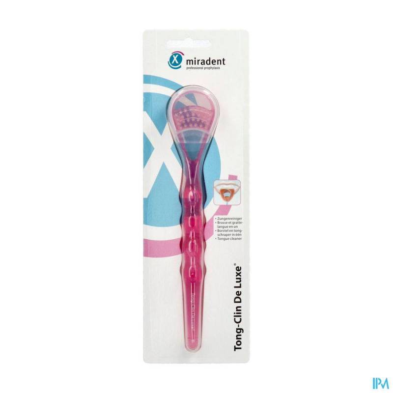 MIRADENT GRATTE LANGUE DELUXE ROSE