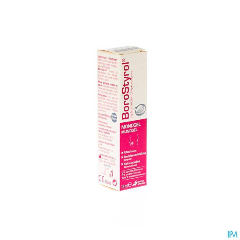 BOROSTYROL GEL BUCCAL TUBE 12ML