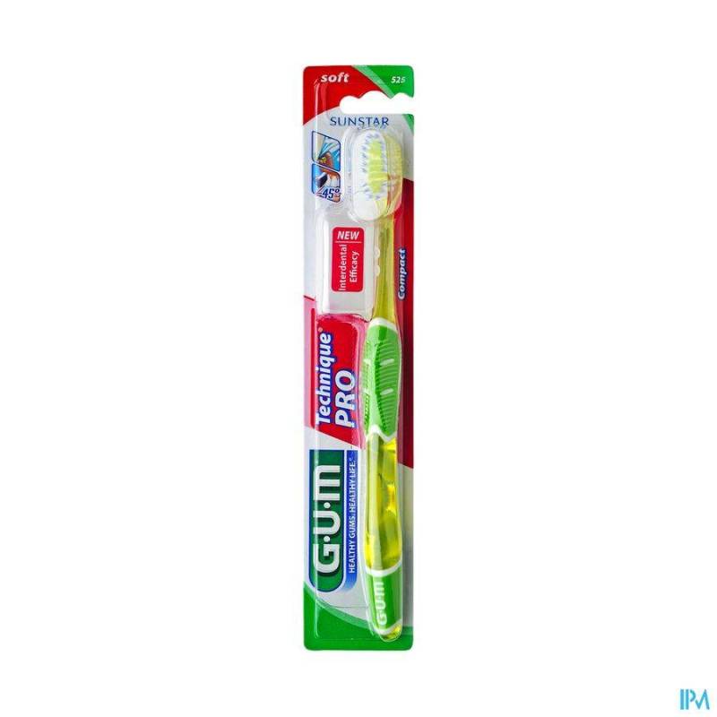 GUM TECHNIQUE PRO COMPACT SOFT BROSSE DENTS 525