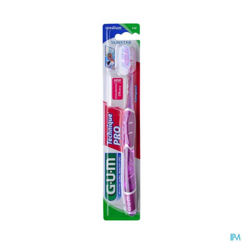 GUM TECHNIQUE PRO COMPACT MEDIUM BROSSE DENTS 528