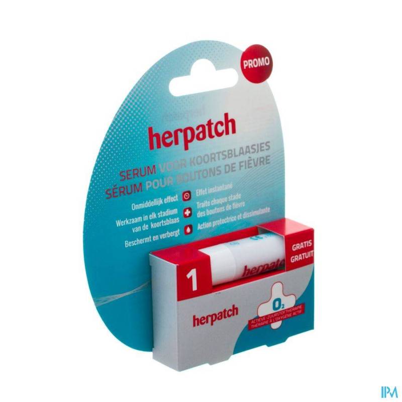 Herpatch Serum Koortsblaasjes 5ml + GRATIS Prevent Stick 4,8g