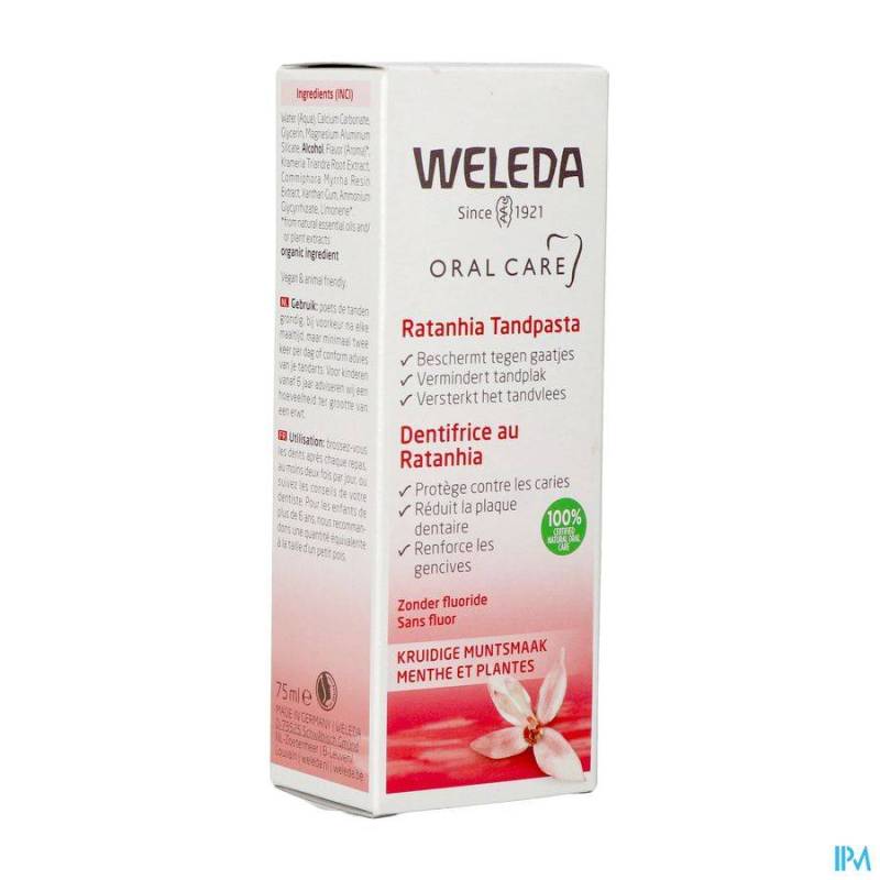 WELEDA DENTIF RATANHIA ROSE 75ML