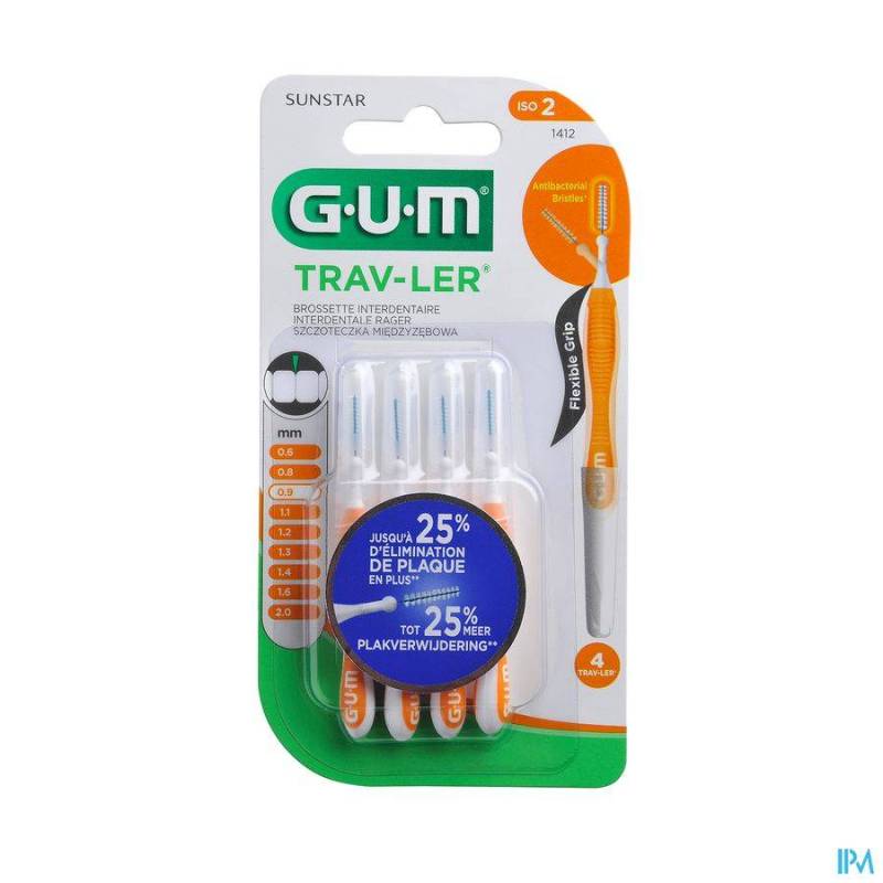 GUM PROXABRUSH TRAVEL CYL. UFINE 4 1412