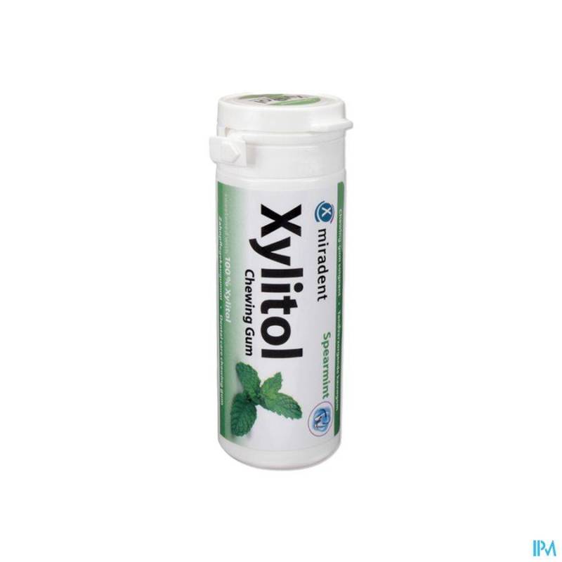 MIRADENT CHEWING GUM XYLITOL MENTHE VERTE SS 30