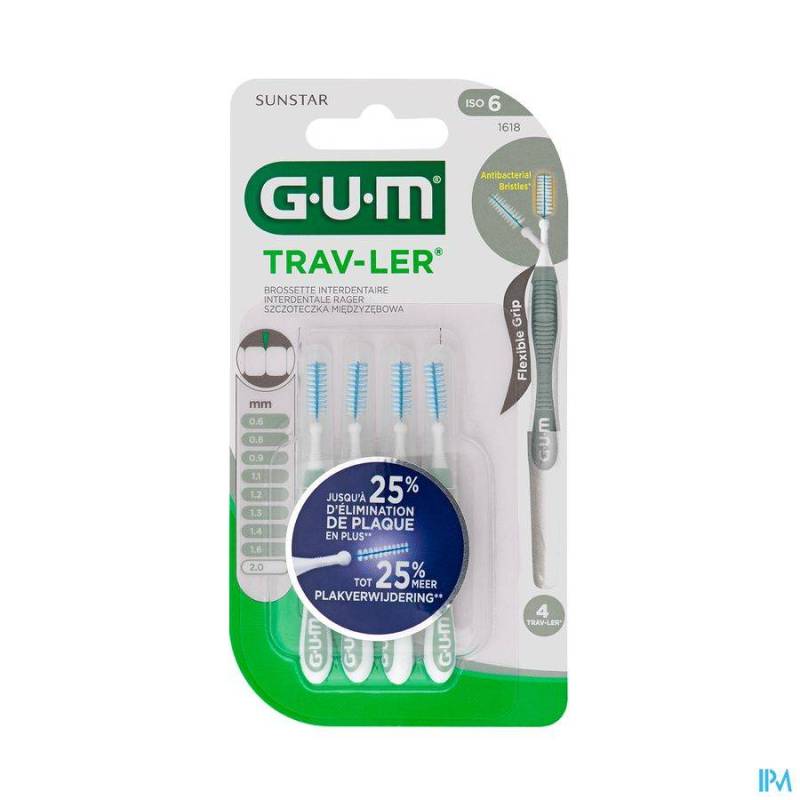 GUM TRAV-LER BROSSE INTERDENT 2,0MM 4 1618M4