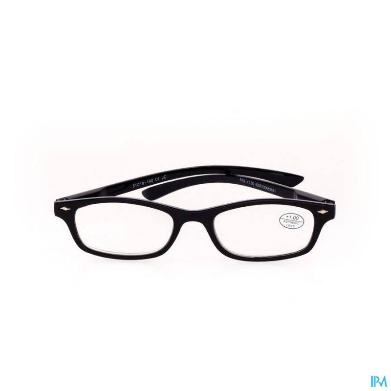 Pharmaglasses Leesbril Diop.+1.00 Black