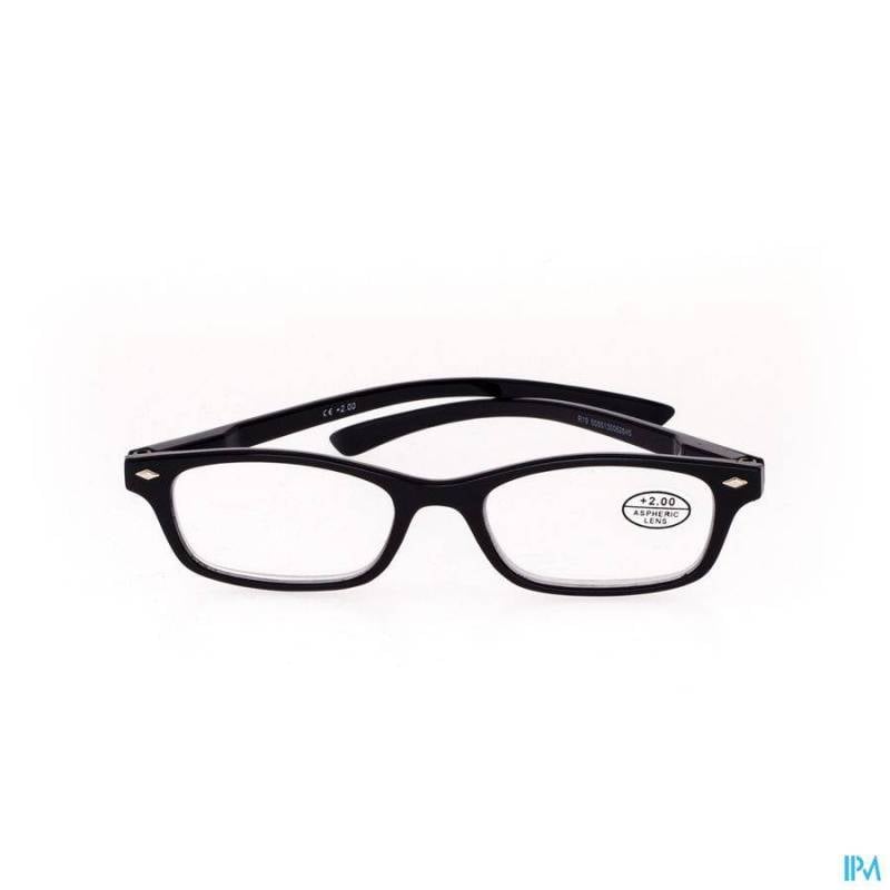 PHARMAGLASSES LUNETTES LECTURE DIOP.+2.00 BLACK