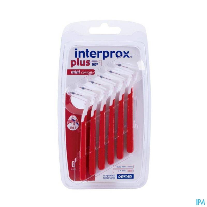 INTERPROX PLUS MINI CONIQUE ROUGE INTERD. 6 1360