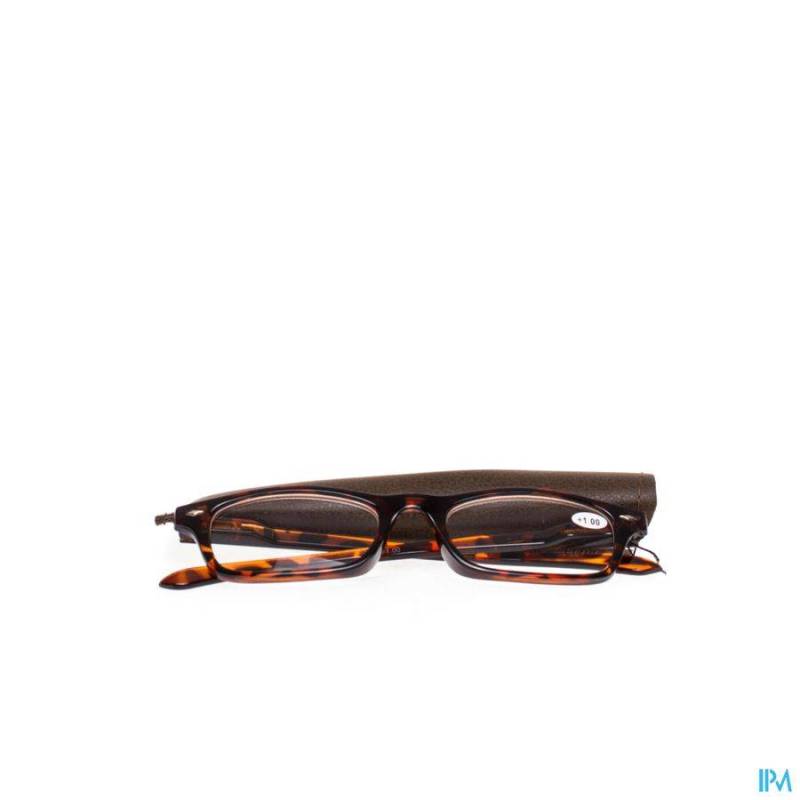 PHARMAGLASSES LUNETTES LECTURE DIOP.+1.00 BROWN