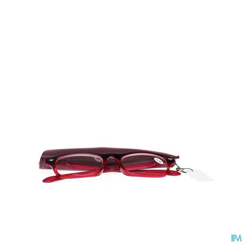 PHARMAGLASSES LUNETTES LECTURE DIOP.+3.50 RED