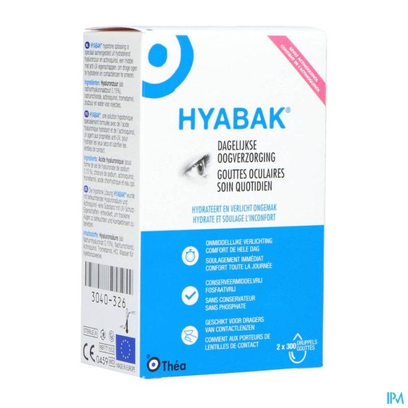 HYABAK 0,15% DUOPACK NF FL 2X10ML REMPL.2879617