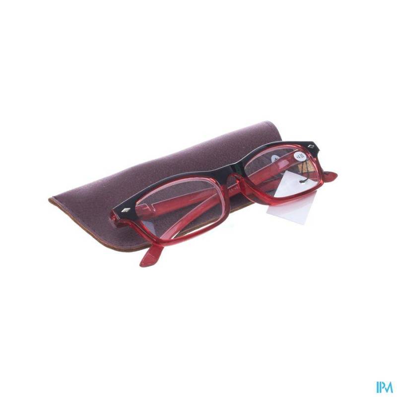 Pharmaglasses Leesbril Diop.+4.00 Red