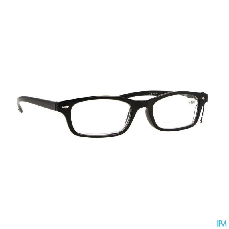 Pharmaglasses Leesbril Diop.+4.00 Black