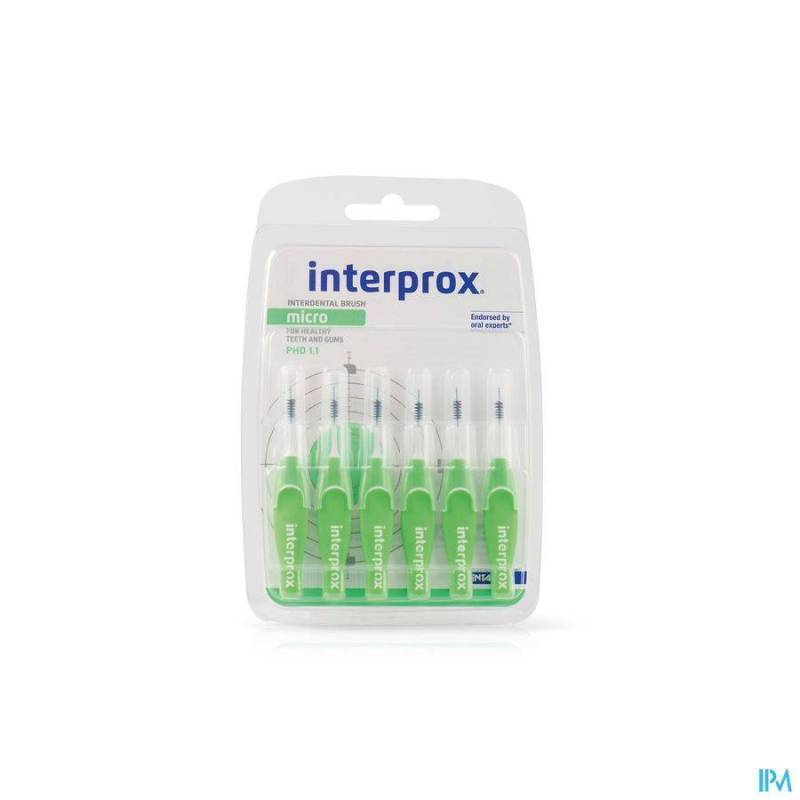 Interprox Micro Interdentale Borsteltjes Groen 2,4mm 6 Stuks