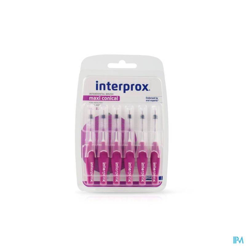 Interprox Maxi Interdentaal Paars 6mm 6 Stuks