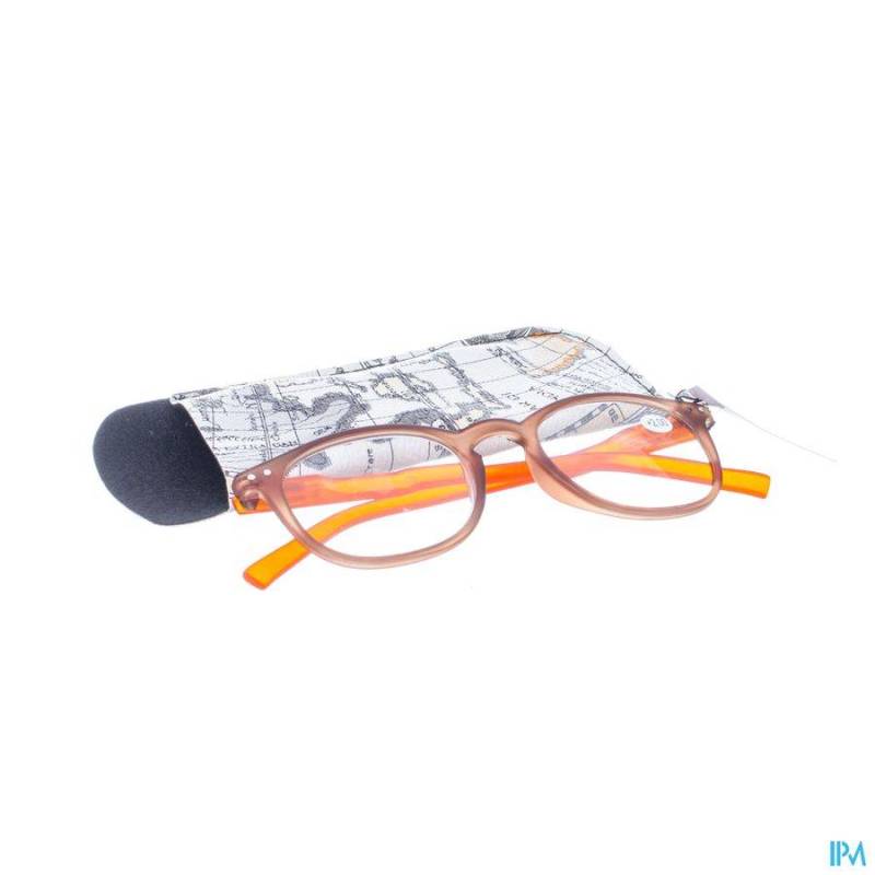 Pharmaglasses Leesbril Tabletten +2.00 Brown/orange