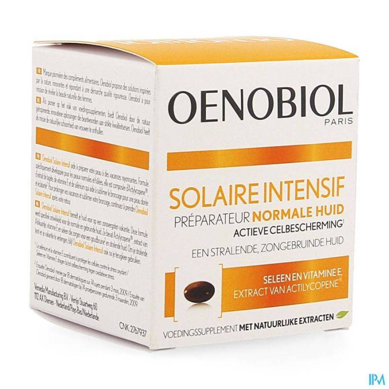 OENOBIOL SOLAIRE INTENSIF PEAU NORMAL NF CAPS 30