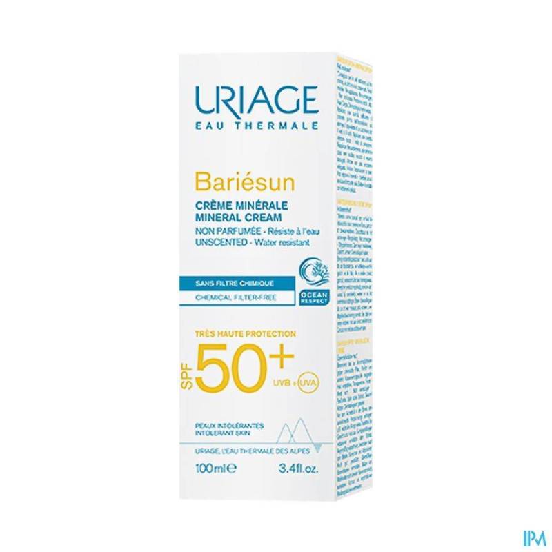 Uriage Bariesun Cr Minerale Ip50+ Allerg.h 100ml