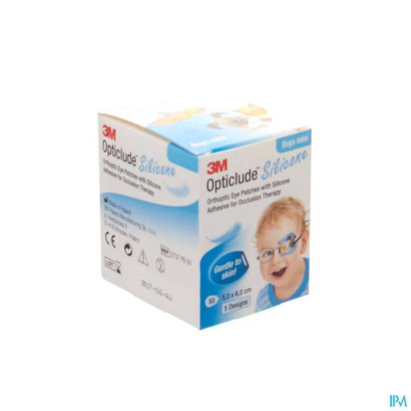 OPTICLUDE 3M SILICONE EYE PATCH BOY MINI 50