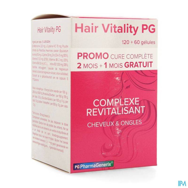 HAIR VITALITY PG PHARMAGENERIX CAPS 3X60 PROMO