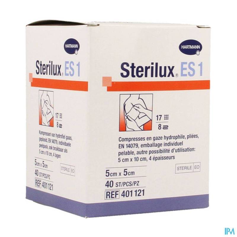 STERILUX ES1 CP STER 8PL 5,0X 5,0CM 40 4011219