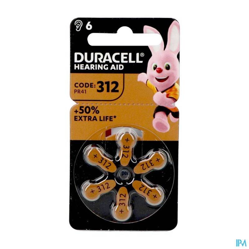 Duracell Easytab Hoorbatterij Da13 6 Oranje